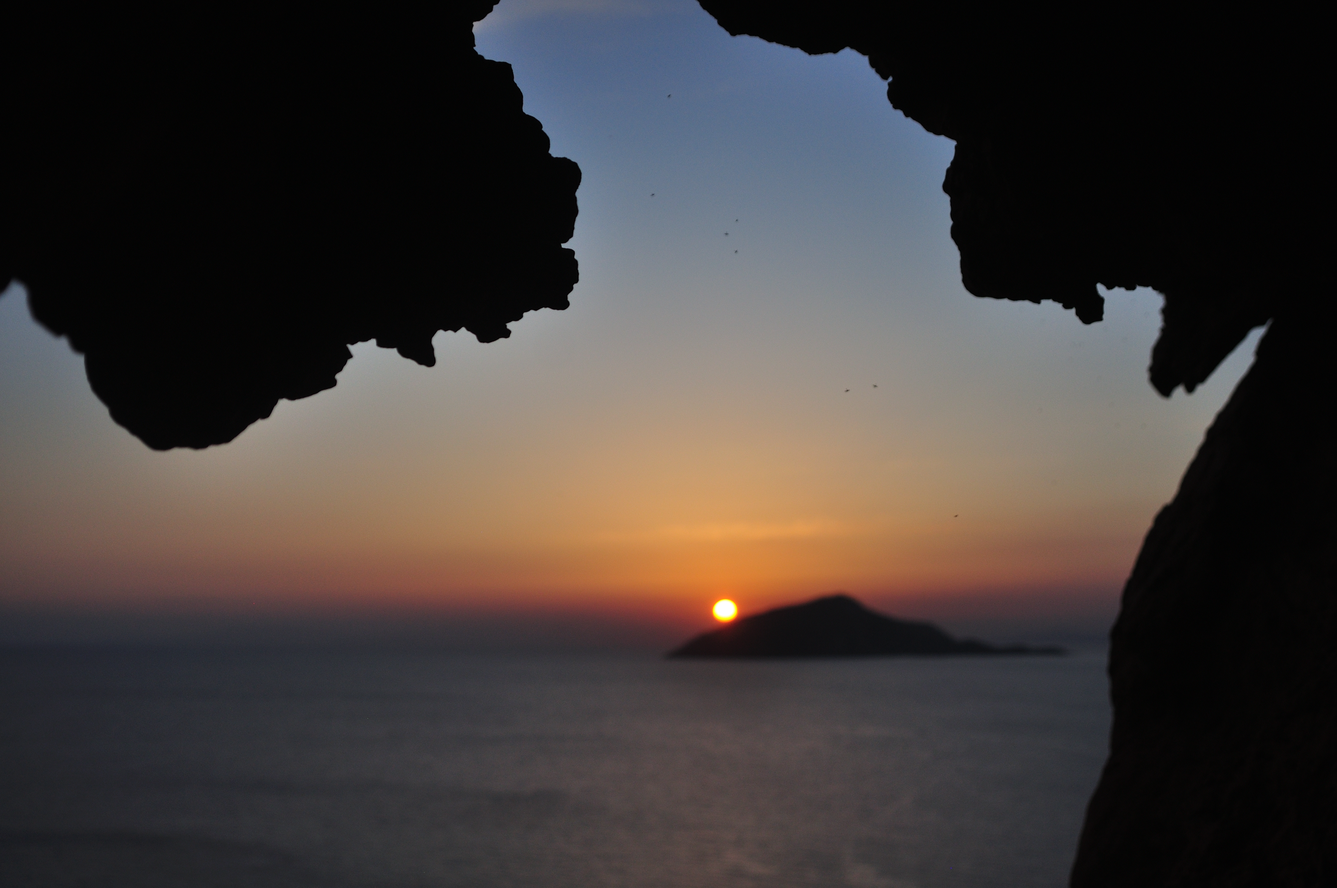Cave Sunset, Greece